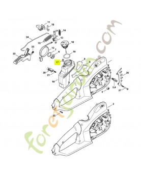 Soupape 1128-640-9100. Pièce détachée Stihl