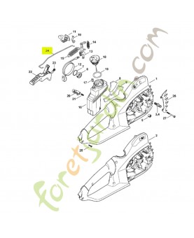 Tringlerie de frein 1209-162-1501- Pièce de détachée Sithl