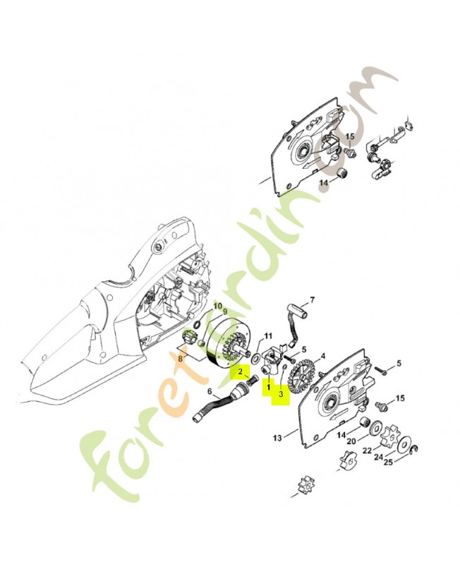 Pompe a huile 1209-640-3202 - Pièce détachée Stihl