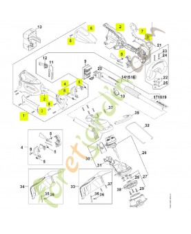 Carter de poignée FA04-790-1002- Pièce détachée Stihl / Vicking
