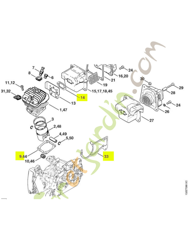 Jeu de joints moteur
