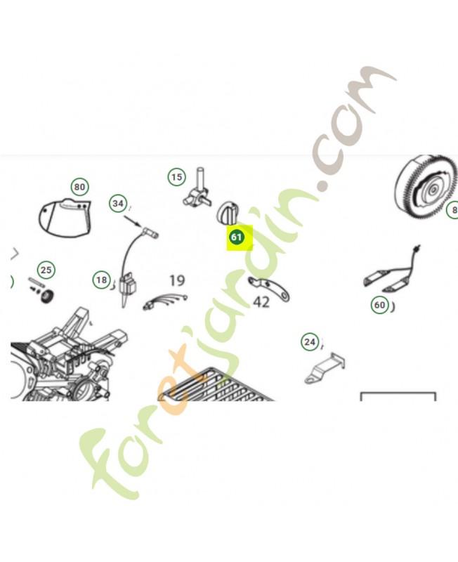 Bouton de carburant 532432752- Pièce de détachée Husqvarna