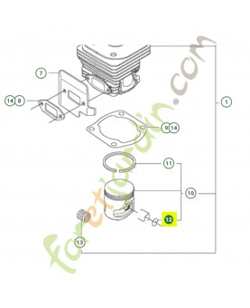 Circlips 737431200- Pièce détachée Husqvarna