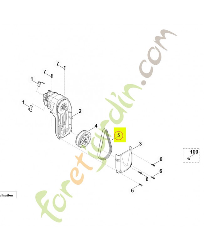 Courroie 6291-764-0900- Pièce détachée Stihl / Vicking