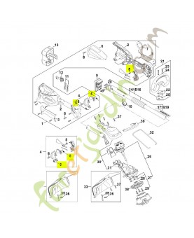 Jeu de pièces de fixation LA03-007-1300- Pièce détachée Stihl / Vicking