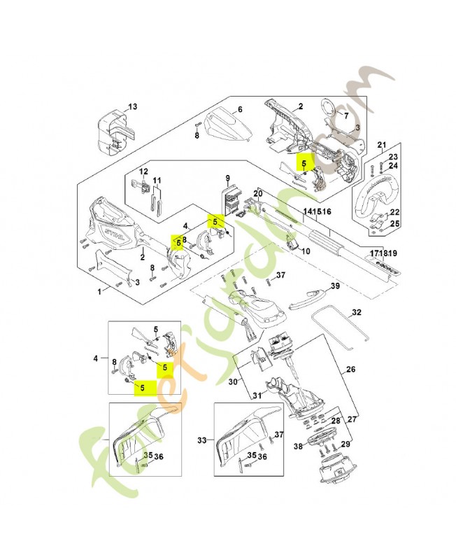 Jeu de pièces de fixation LA03-007-1300- Pièce détachée Stihl / Vicking Jeu de pièces de fixation LA03-007-1300- Pièce détachée Stihl / Vicking