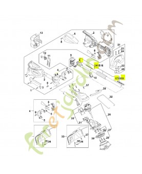 Tube complet 25.4 mm x 1349 mm FA04-710-7102- Pièce détachée Stihl