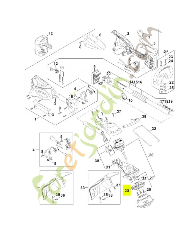 Ventilateur FA05-600-3200- Pièce détachée Stihl Ventilateur FA05-600-3200- Pièce détachée Stihl