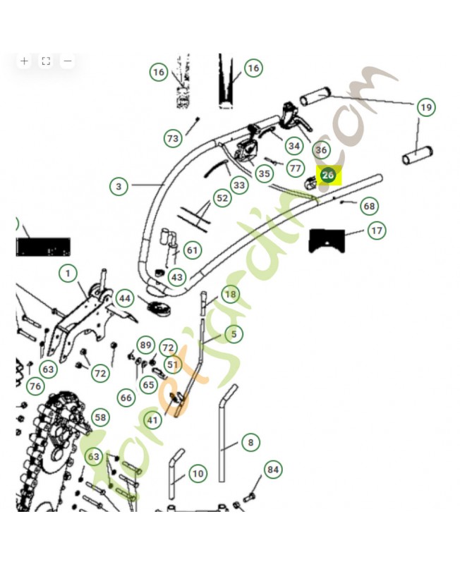 Interrupteur 531008558 - Pièce de détachée Husqvarna