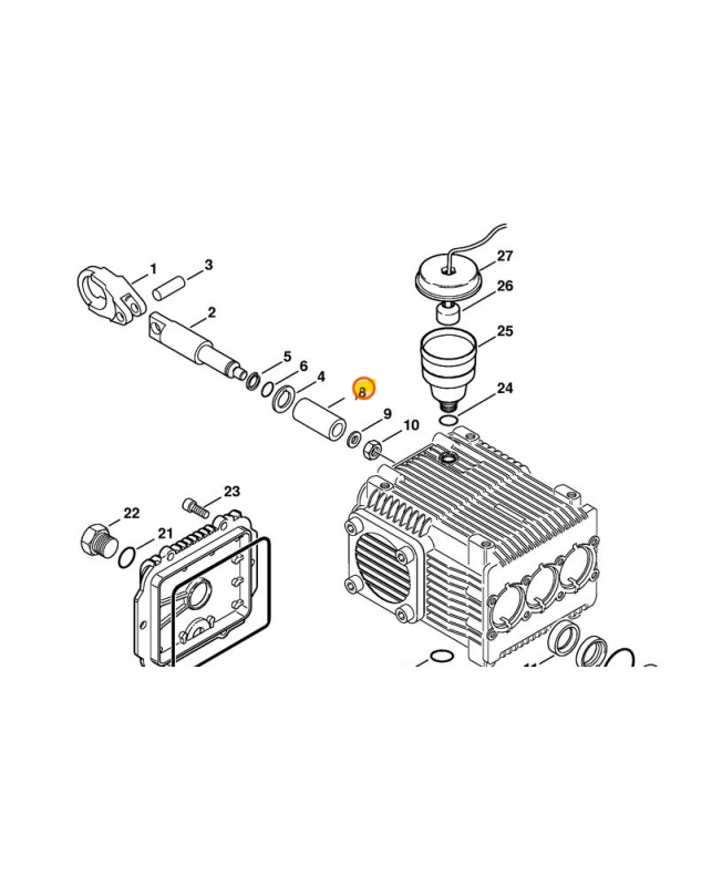 jeu de pistons Stihl ref. 4747-760-7050