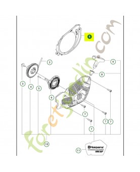 Conducteur d'air 593245201- Pièce détachée Husqvarna