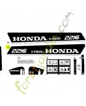 Etiquette  - Réf. Honda CG14358107H0