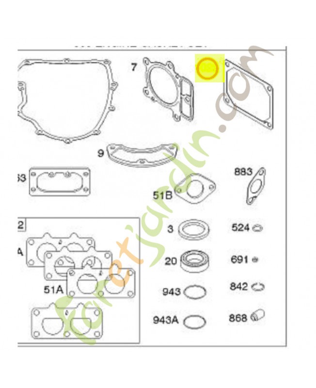 690971 Joint cache culbuteur 0003-000-0621