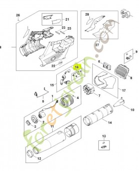 Jeu de pièces de fixation