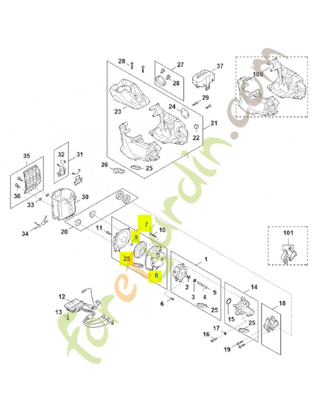 Ventilateur FA03-600-3200 - Pièce détachée Stihl