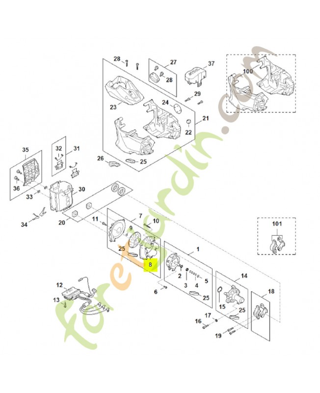 Carter en volute FA03-600-4400- Pièce détachée Stihl