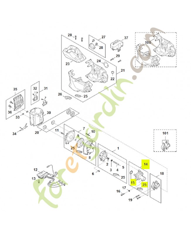 Bride FA03-600-3401- Pièce détachée Stihl