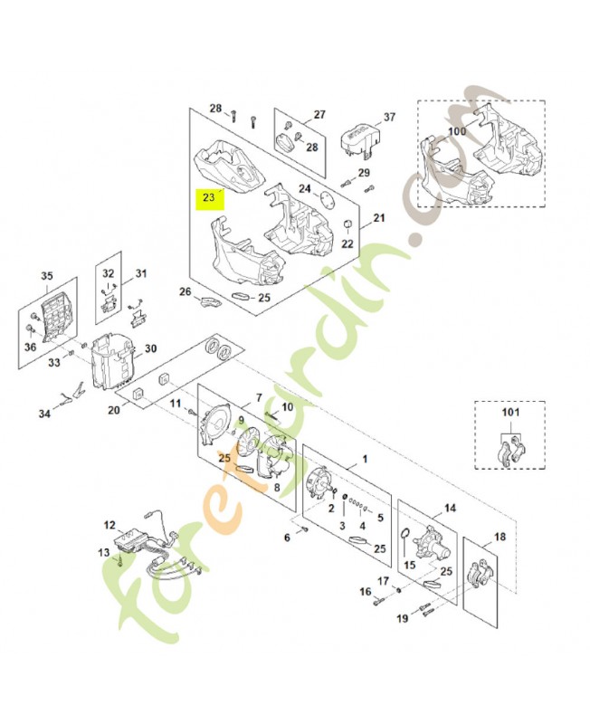 Capot FA03-084-0900- Pièce détachée Stihl
