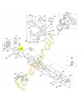 Logement pour batterie FA03-403-3200- Pièce détachée Stihl