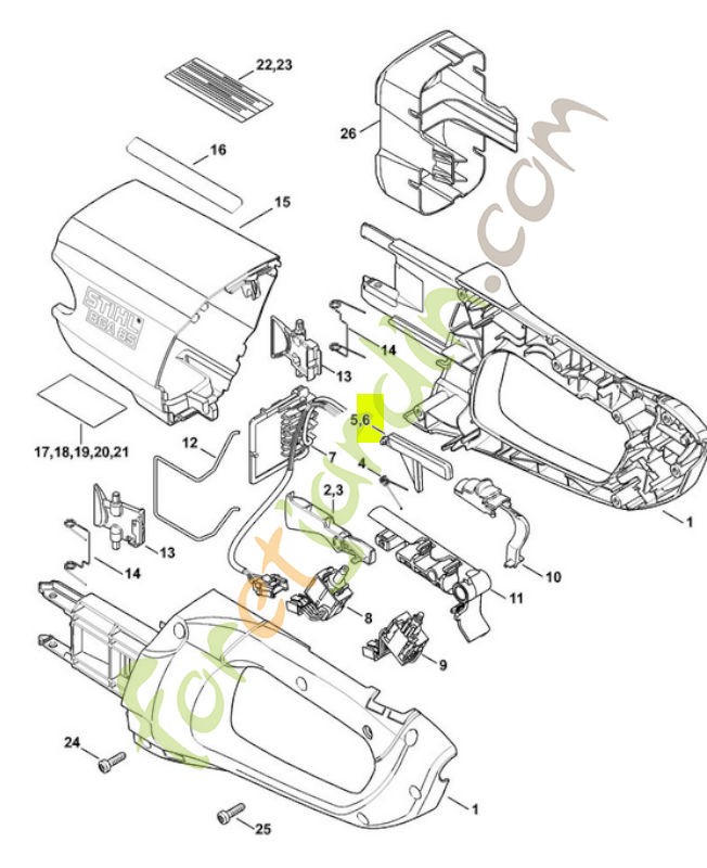 Blocage de gâchette Stihl réf. 4852-435-6300