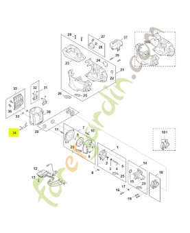 Ressort MA01-791-3100. Pièce détachée Stihl