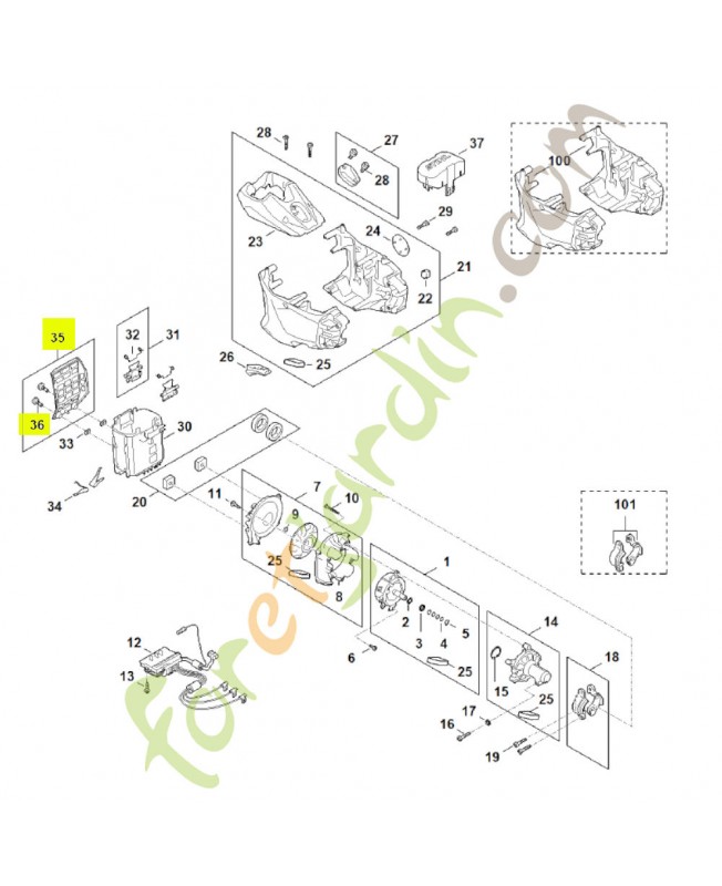 Filtre FA03-080-1900- Pièce détachée Stihl