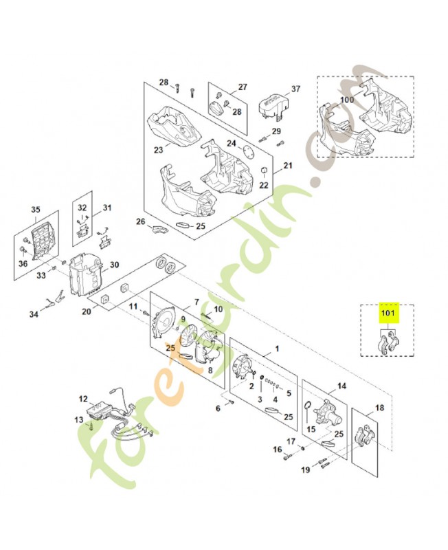 Collier de serrage FA03-790-4700 - Pièce détachée Stihl