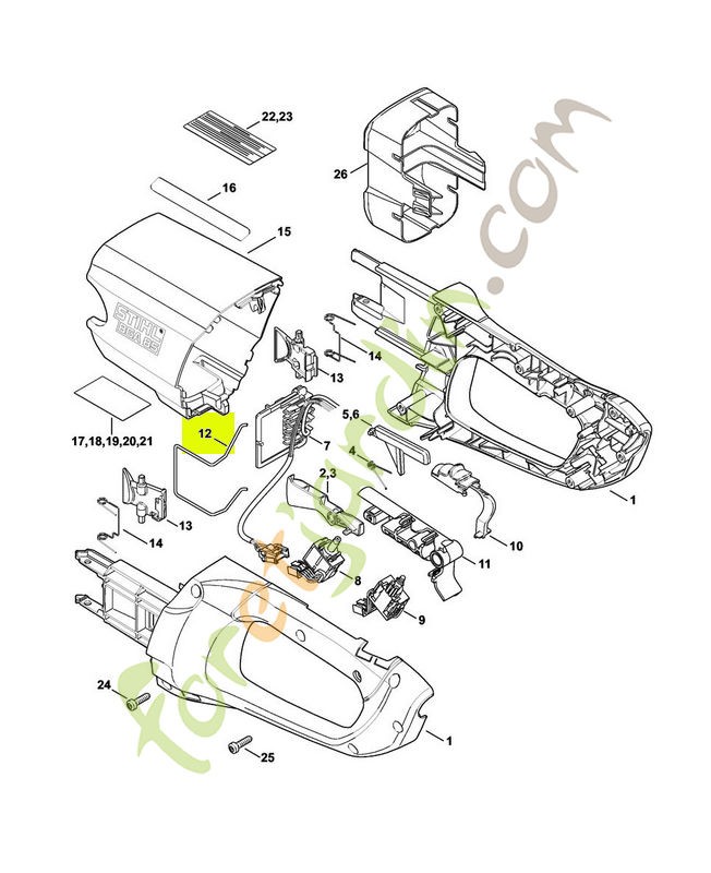 Ressort de pression stihl réf. 4851-791-3100