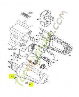 Vis cylindrique is-p5x18 stihl réf. 9074-477-4132