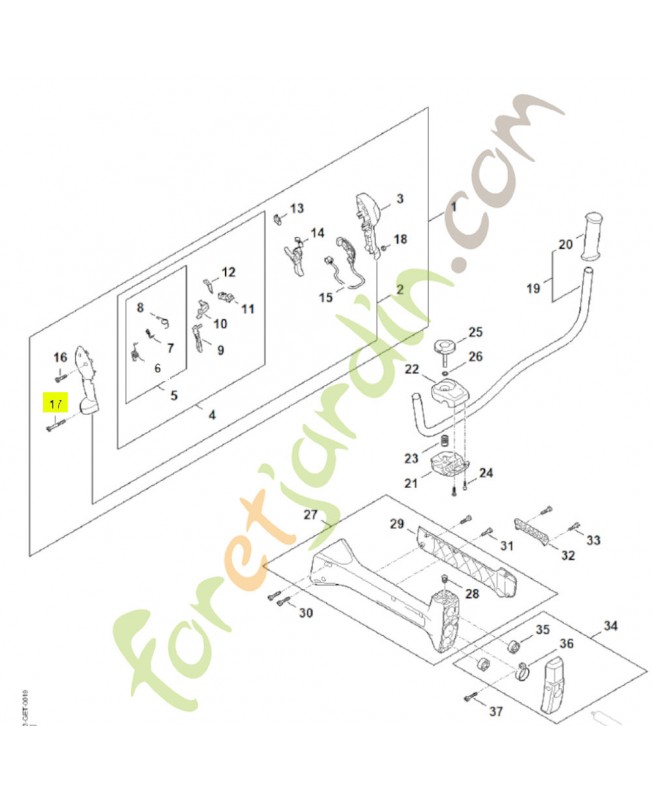 Vis cylindrique is m5 x 48 9022-341-1220. Pièce de rechange Sithl