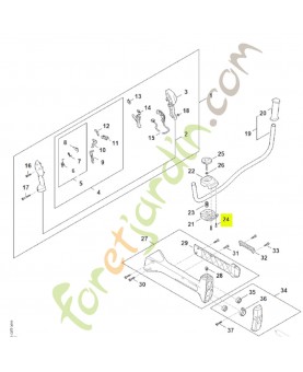 Vis cylindrique is m5 x 16 9022-341-0980 - Pièce détachée Stihl