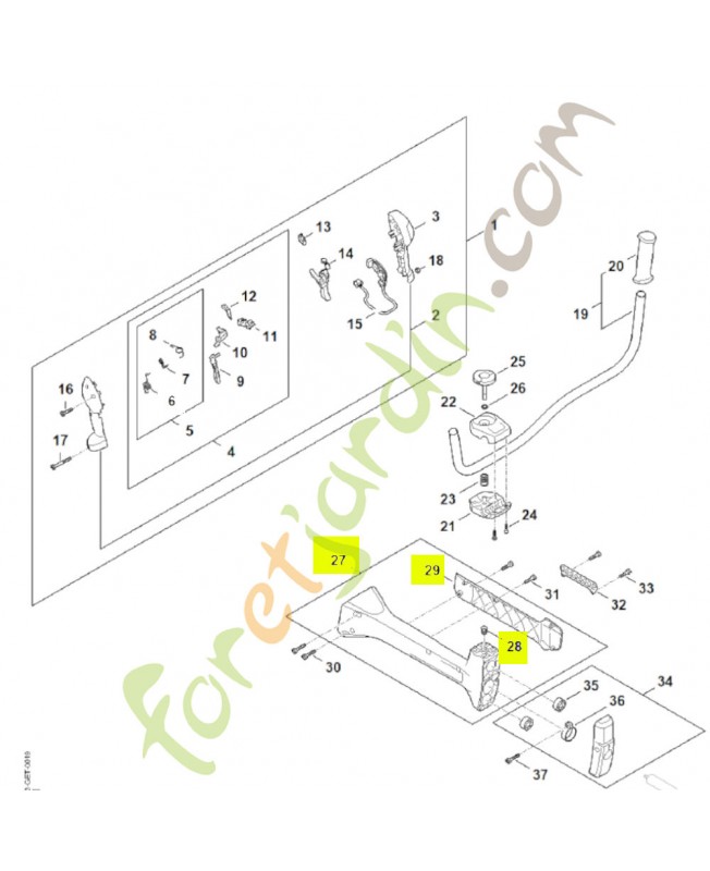 Carter av FA03-790-0902- Pièce détachée Stihl
