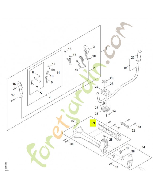 Pièce de protection FA03-791-4300- Pièce détachée Stihl