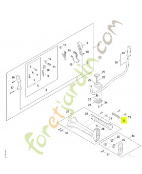 Barre à trous 4148-716-2900- Pièce détachée Stihl