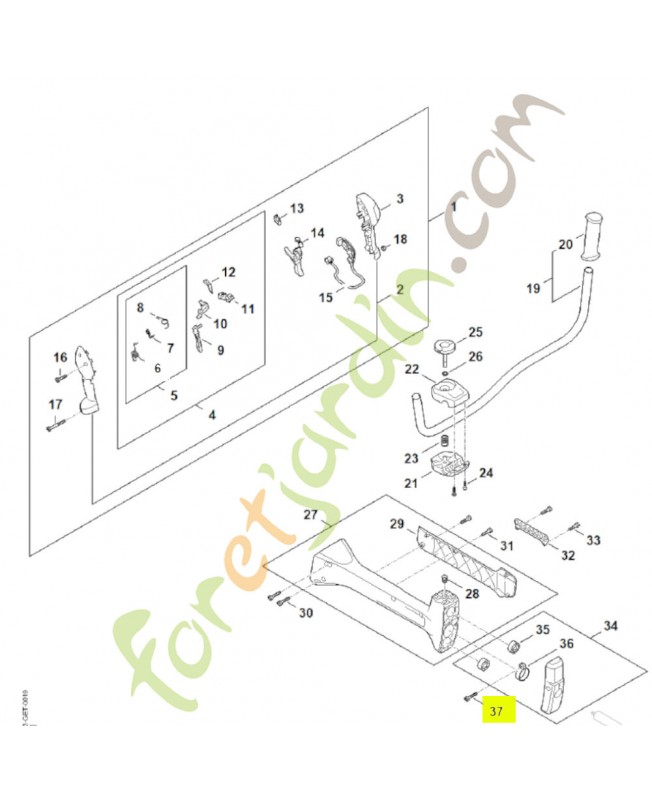 Vis cylindrique is m5 x 18 9022-341-1010. Pièce de rechange Sithl