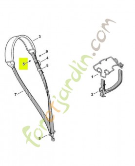Rivet, partie à riveter 4x8x6 Stihl réf. 9408-021-4530. Pièce de rechange Stihl