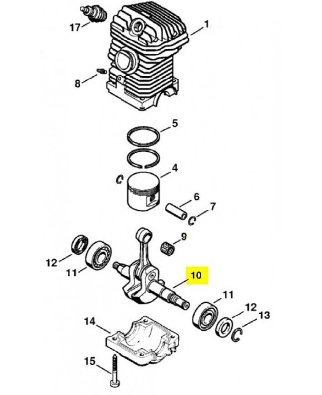 Repère 10 Vilebrequin