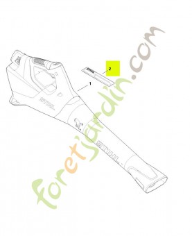 Plaque indicatrice numéro de machine