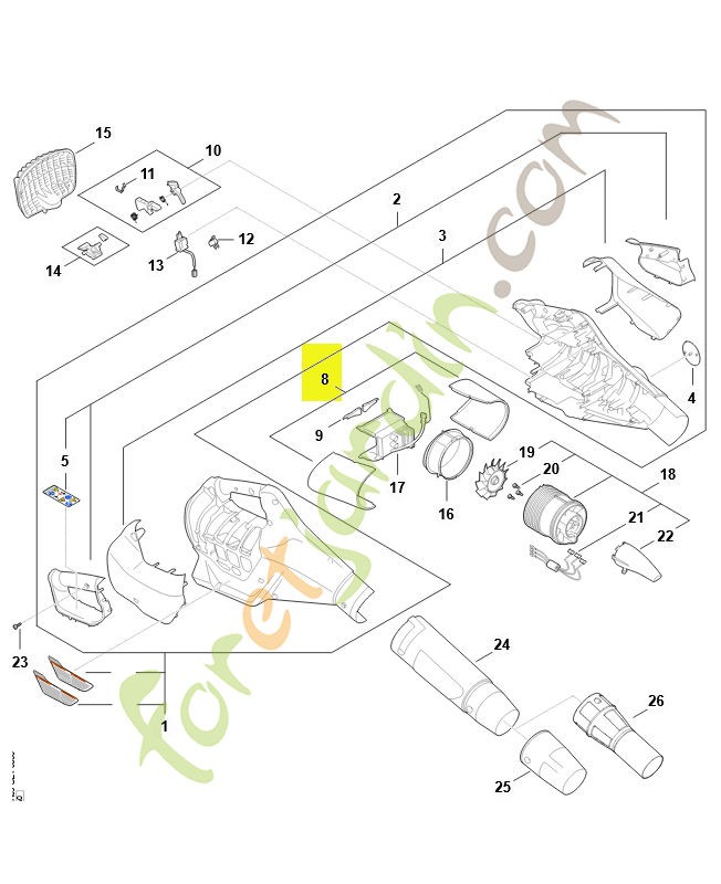 Jeu de garnitures insonorisantes