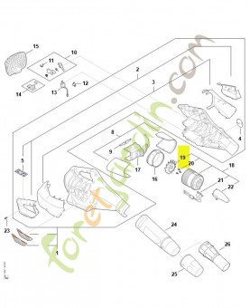 Roue à aubes Stihl ref. BA03-770-0403