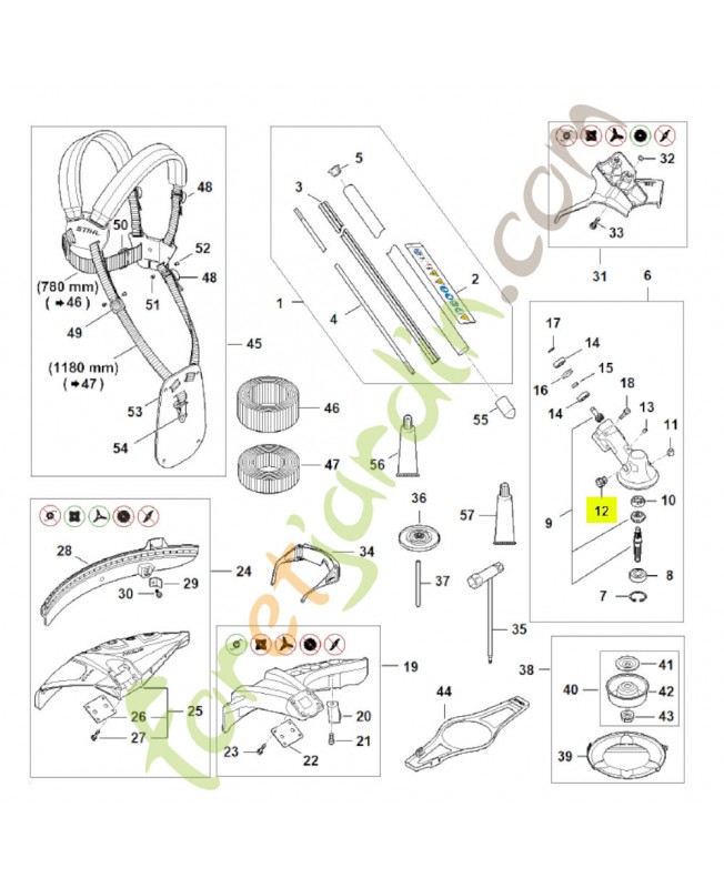 Vis de fermeture stihl réf: 4119-713-6500