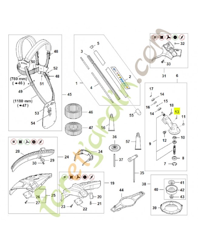 Goujon filete m6 0000-953-1001 - Pièce de détachée Sithl