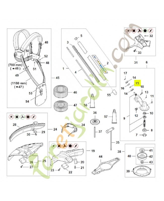 Anneau FA03-642-8200 - Pièce détachée Stihl
