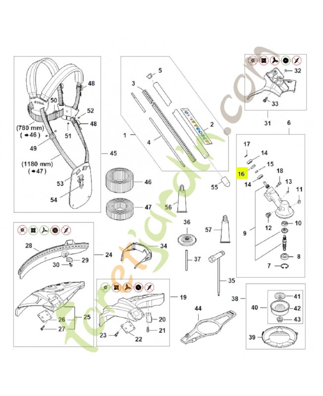 Douille d'écartement FA03-642-8500- Pièce détachée Stihl