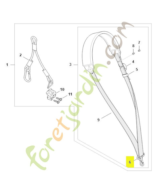 Mousqueton stihl ref. 4119-710-6900
