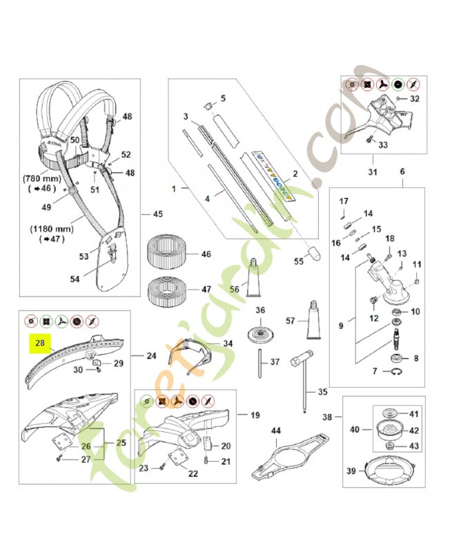 Tablier 4180-716-3200- Pièce détachée Stihl