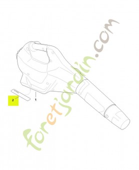 Plaque indicatrice numéro de machine