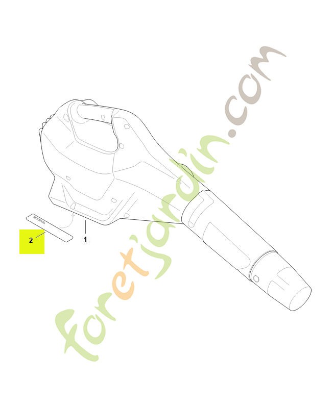 Plaque indicatrice numéro de machine