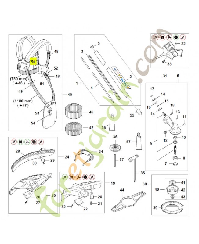 Boucle de réglage 4119-718-6310- Pièce détachée Stihl