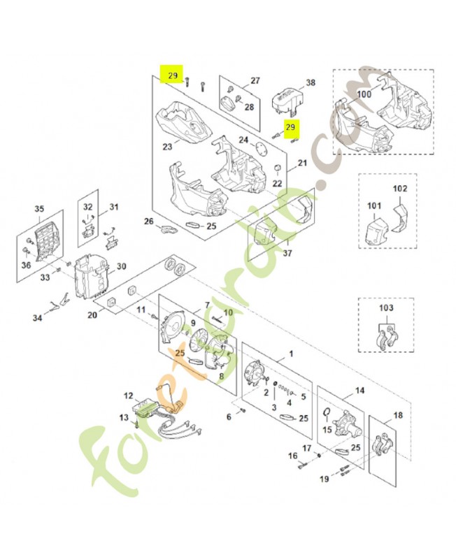 Vis cylindrique 9074-477-4132. Pièce de rechange Sithl